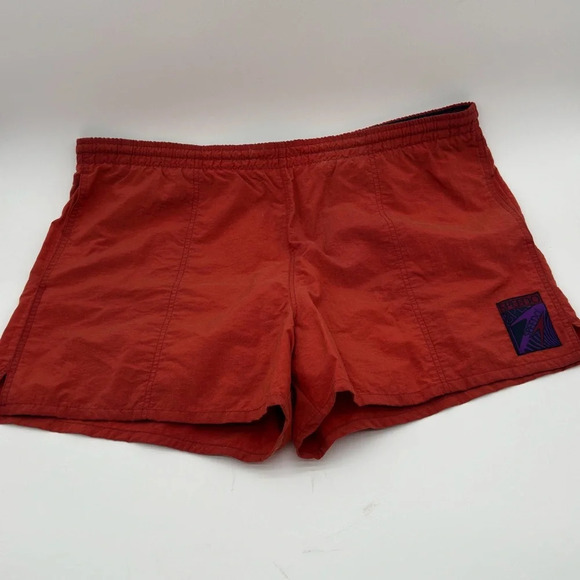 VTG 90’s Speedo Salmon Red Lined Swim Trunks Shorts Pockets Men’s Sz XLarge EUC - Picture 1 of 9